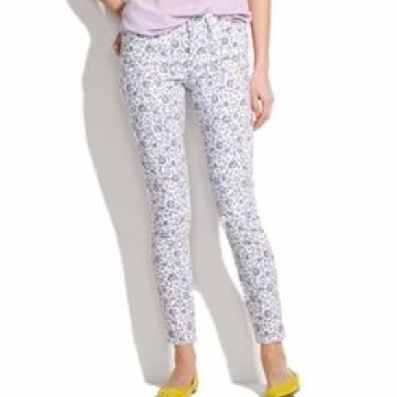 Madewell Denim - NWT Madewell Skinny Floral Ankle Jeans